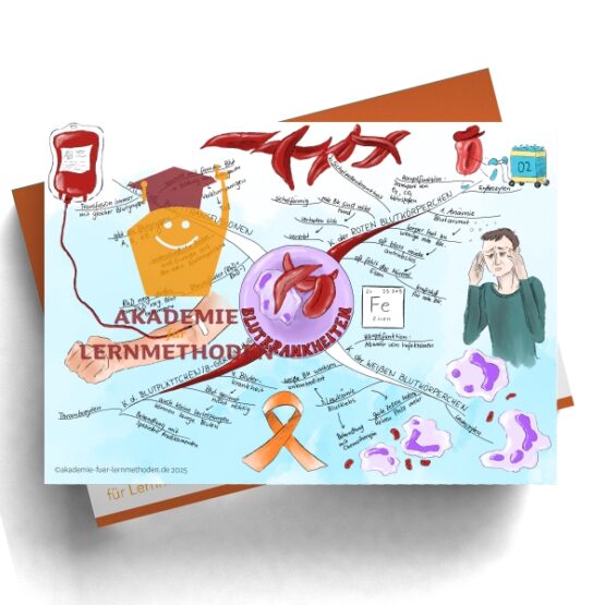Mindmap über Blutkrankheiten